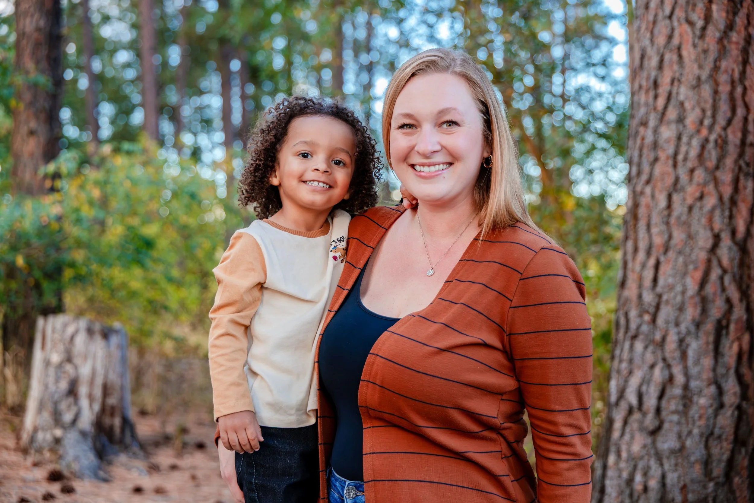mom and son family photos corbin park coeur d'alene