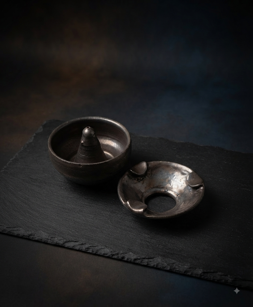 Ashtray small - Dark metal 2.jpg