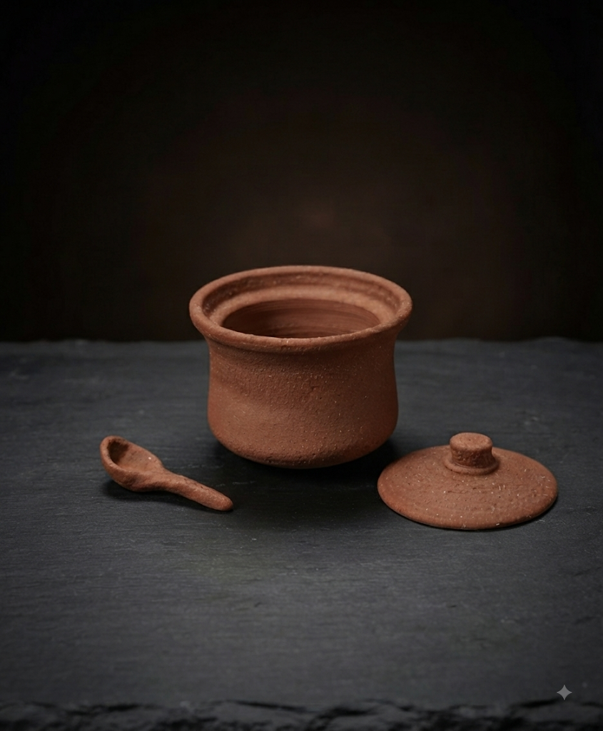 Shigaraki - Japanese Salt and grain Container