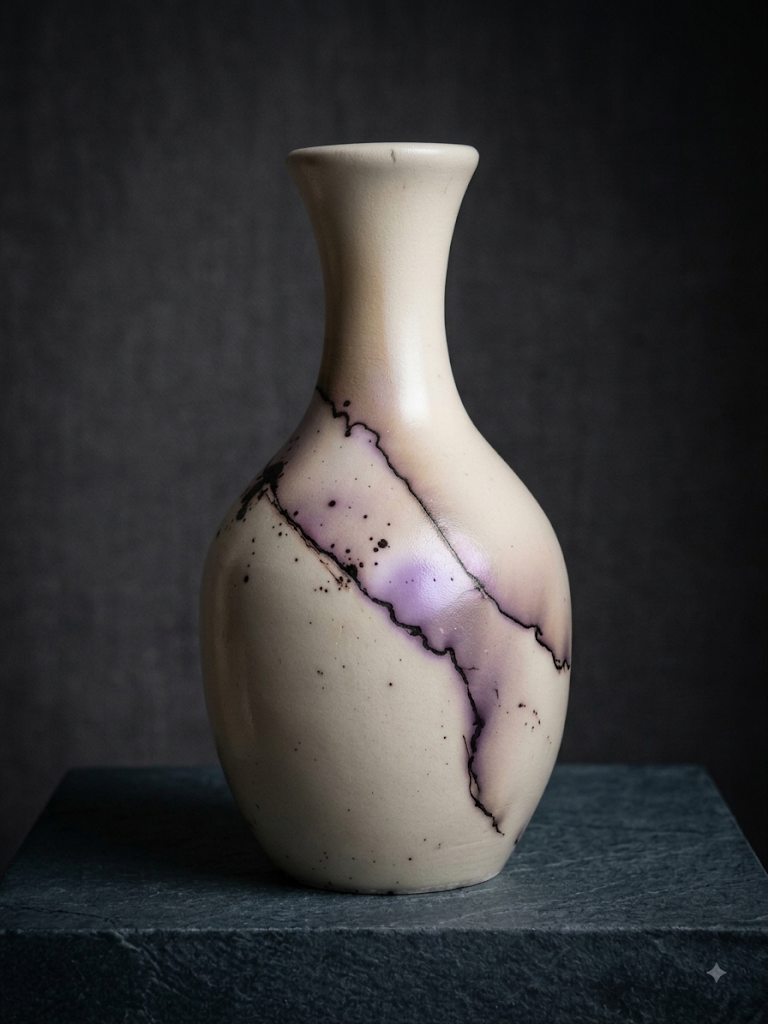 Raku Vase 002