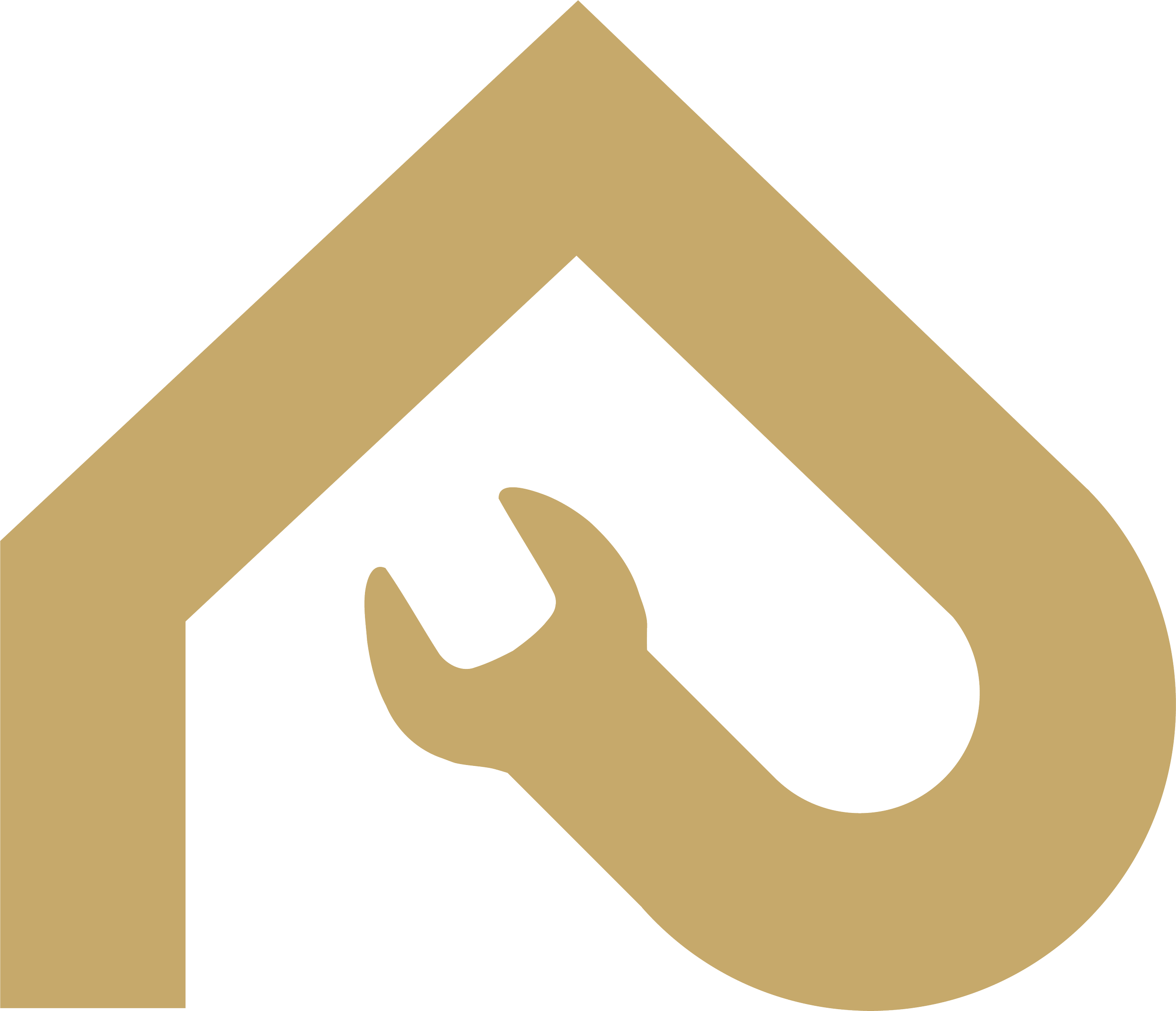 Gold and black abstract geometric pattern with angular shapes.
