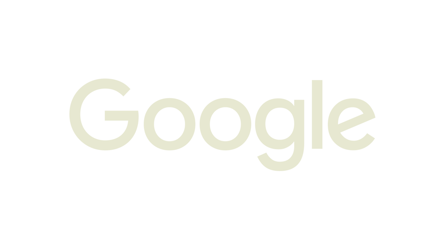 Google logo with black background and light-colored text
