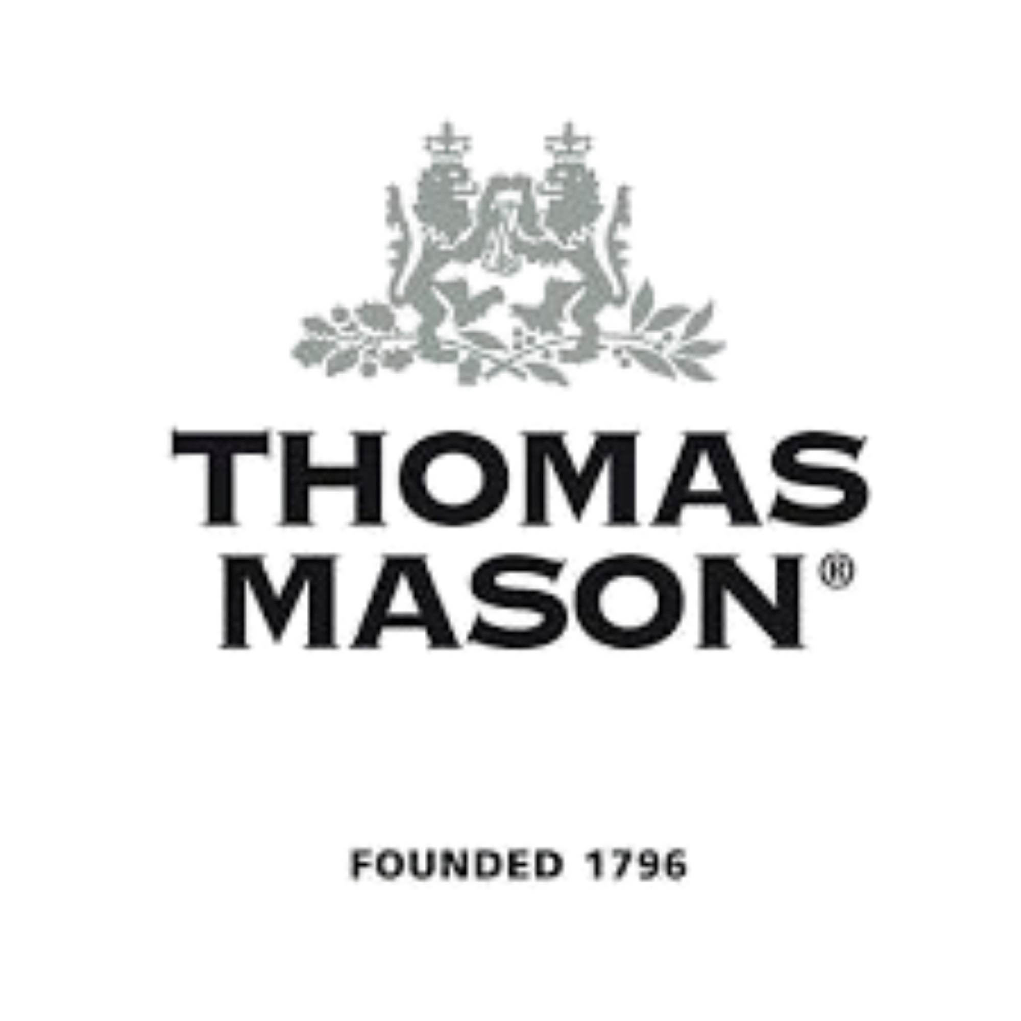 Brand logo for Thomas Mason cloth.