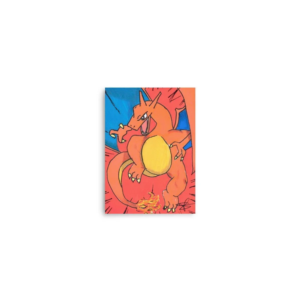 Full Blaze — Fiery Dragon 5×7 Art Print