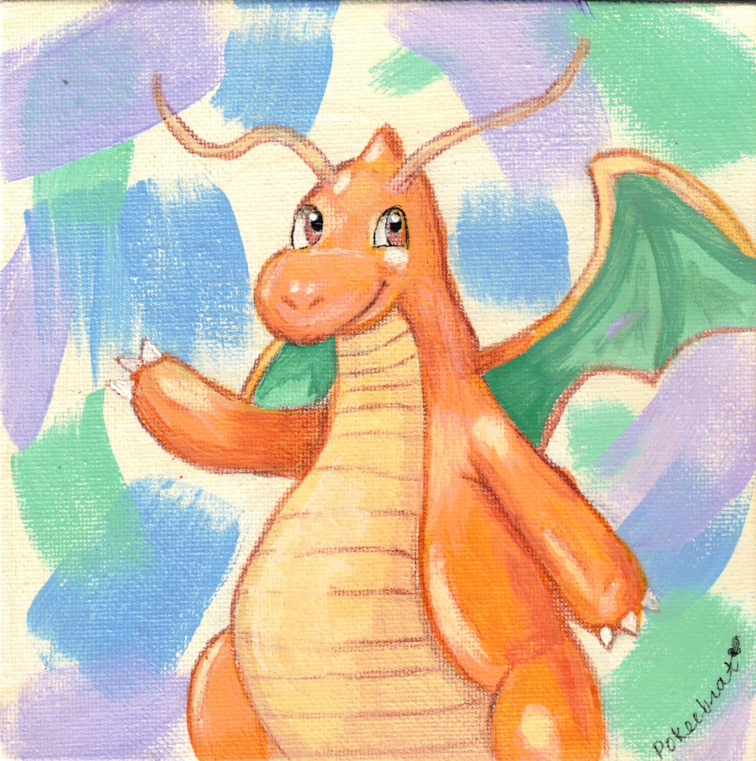 Dragonite canvas Print.png