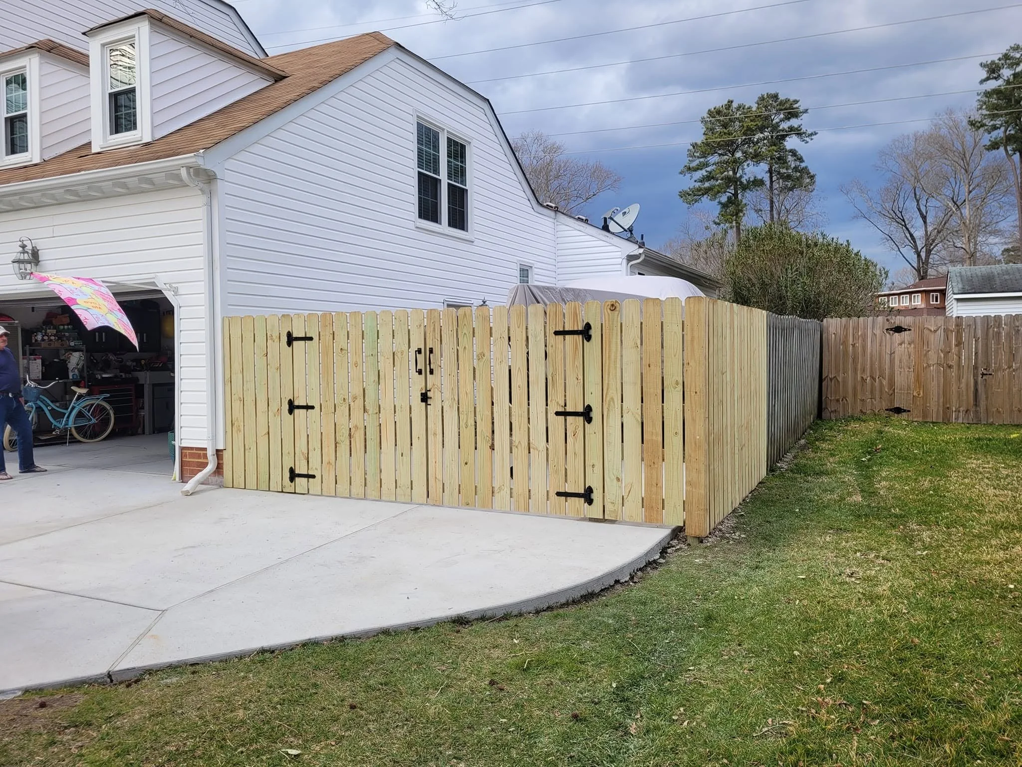 6' Semi-private Pressure Treated Dog Ear Fence