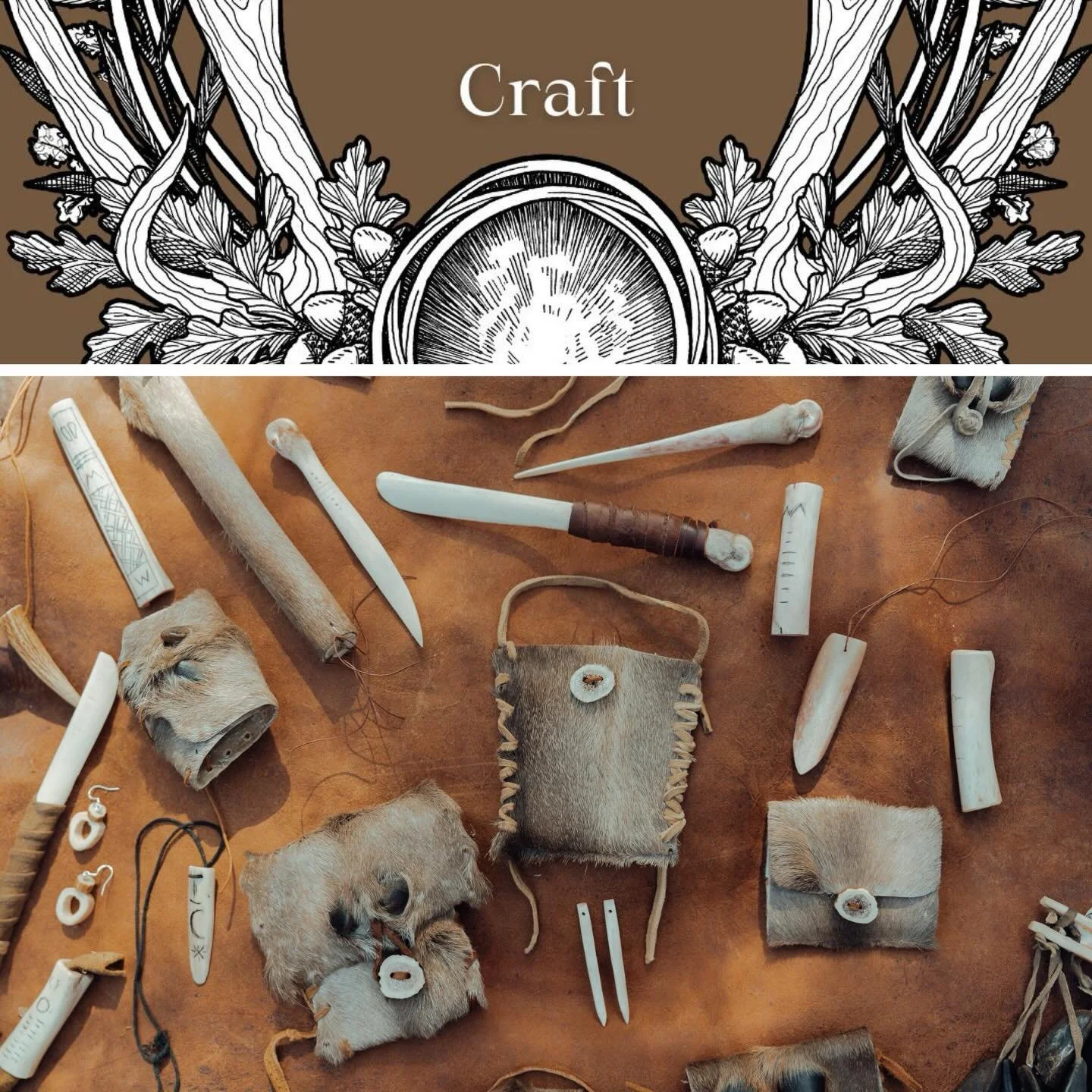 What culture emerges when we make beauty from the deer&rsquo;s bodies? 

When hands meet bone and antler, something in us settles. Through tactile relationship we can drop into a place of slowness, of deeper breath and of remembering. 

The slow craf