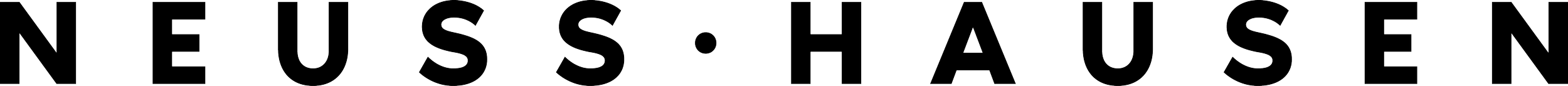 Text reading 'NEUSS HAUSEN' with black outlines on a transparent background.