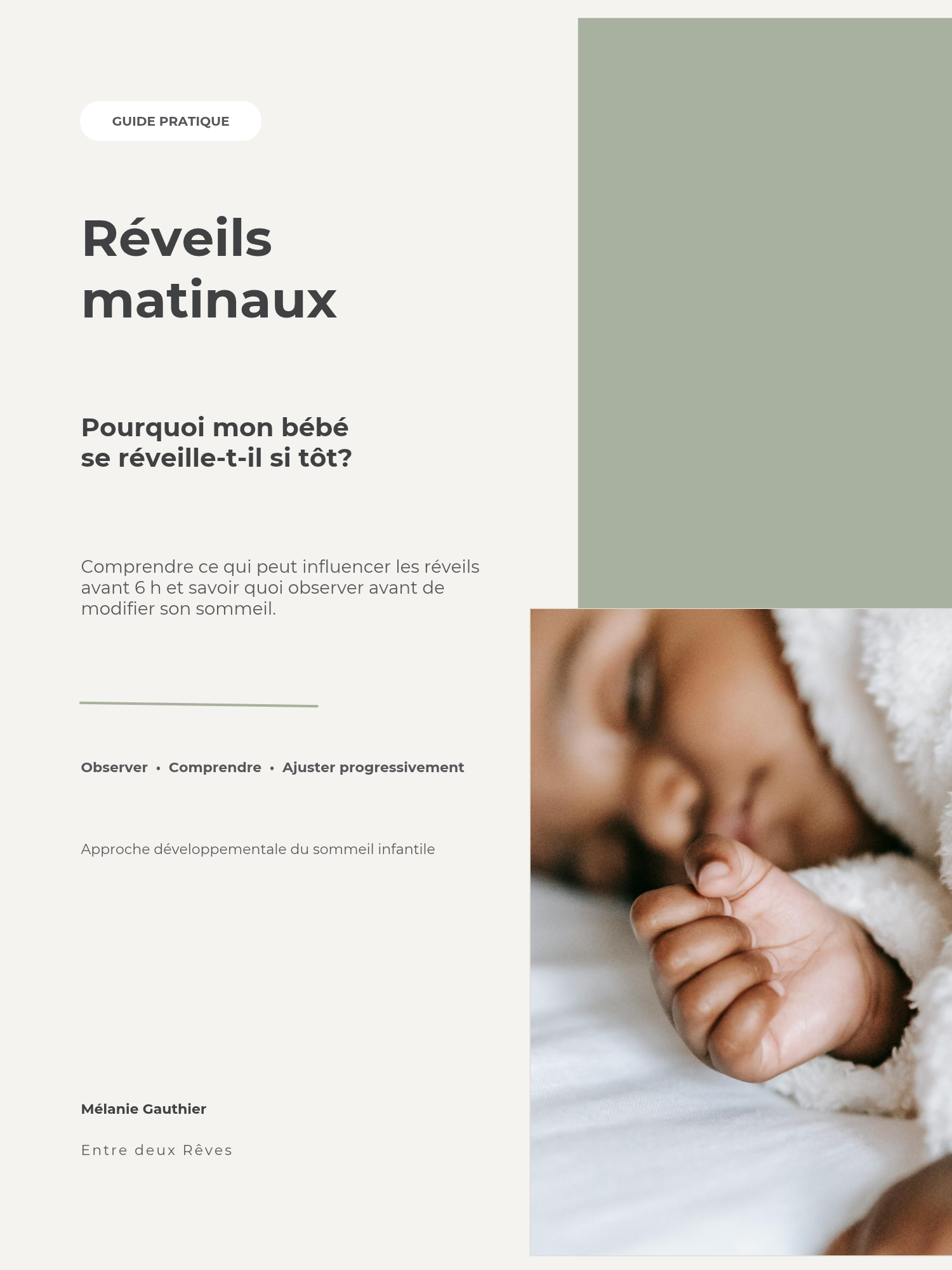 Réveils matinaux : pourquoi votre bébé se réveille à 4 h 30 ou 5 h