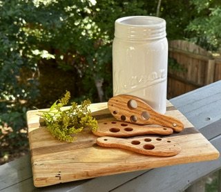 Handmade Wood Herb Stripper