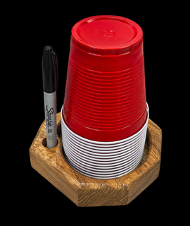 Handcrafted Wood Party Cup Holder