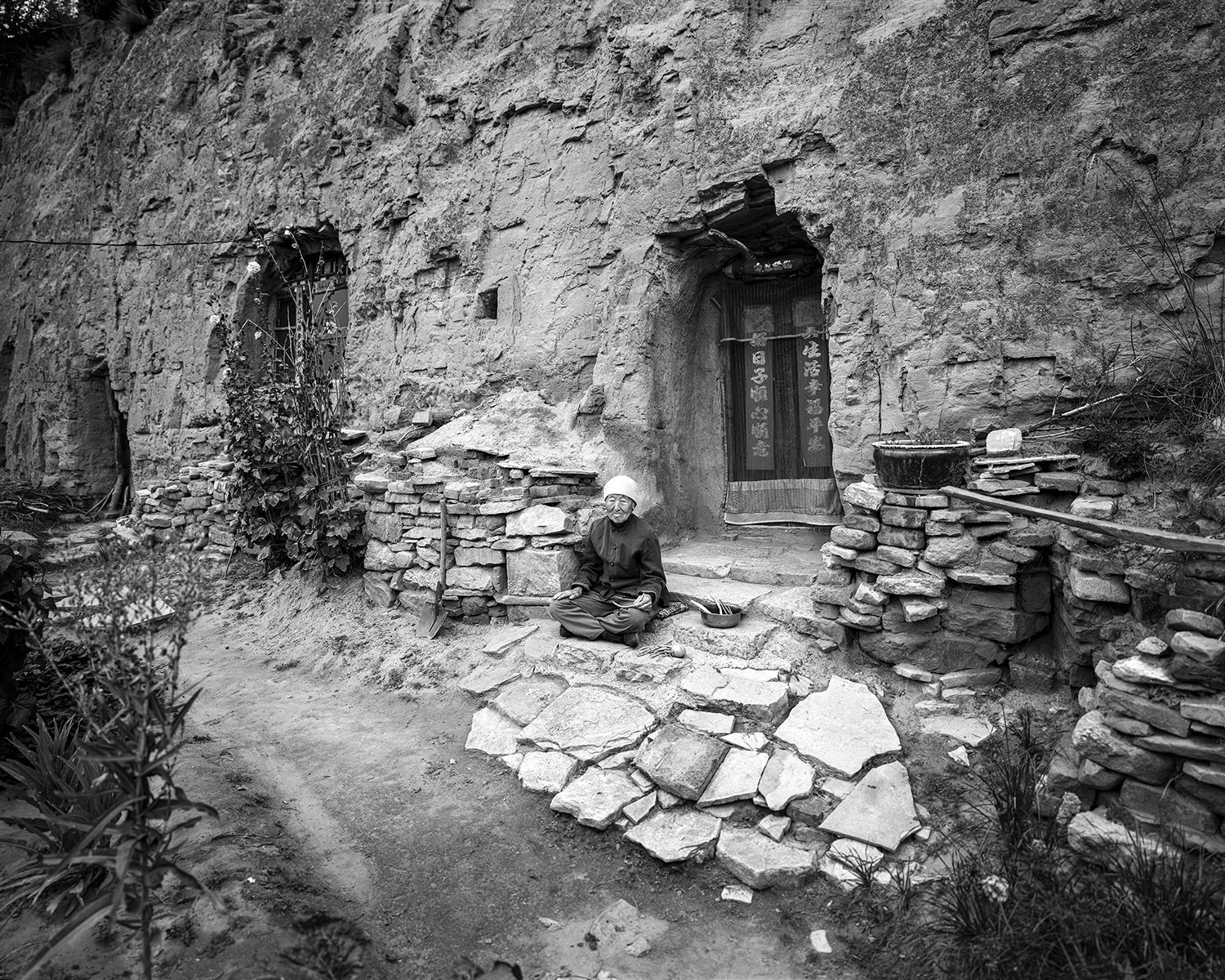Resident of an ancient walled village, Youyu, Shanxi, 2017