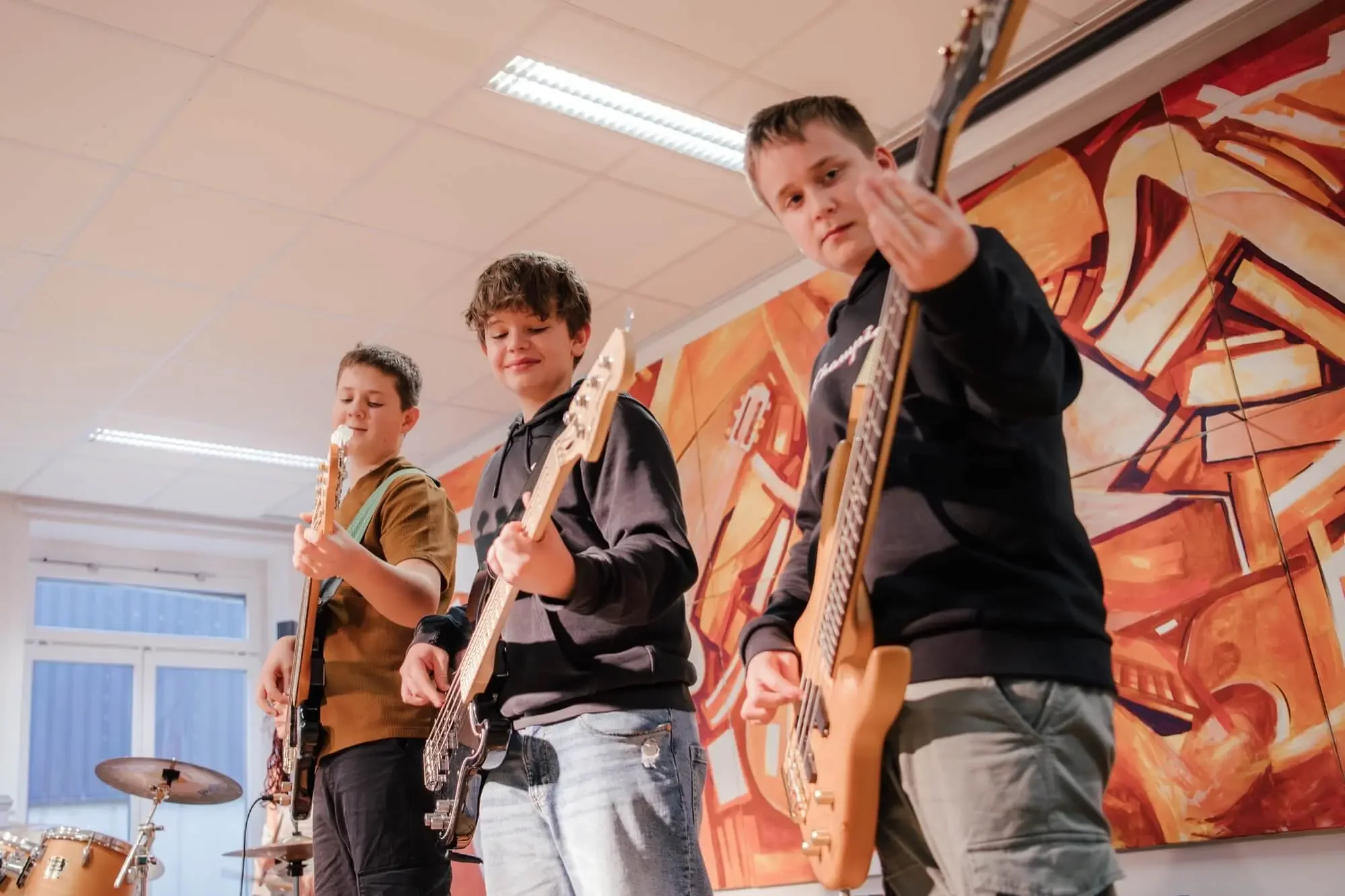 Schüler der MS Kirchberg an der Raab beim Musizieren