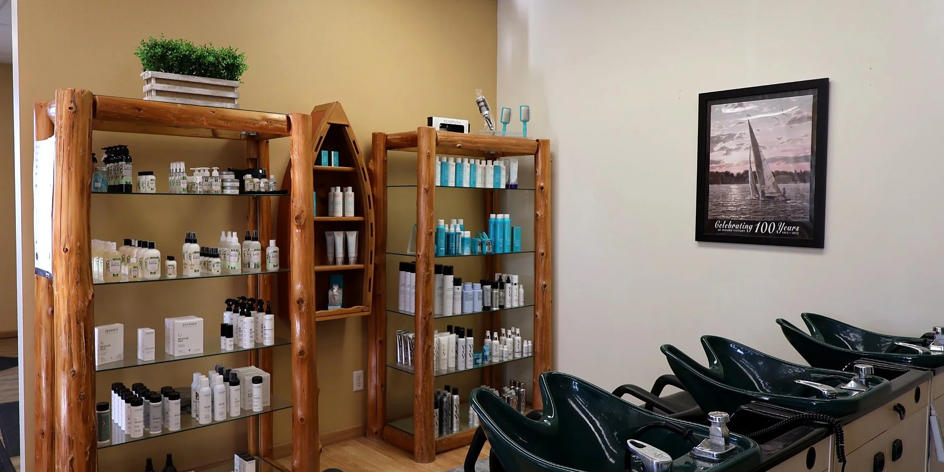 Product Display at Cypress Salon