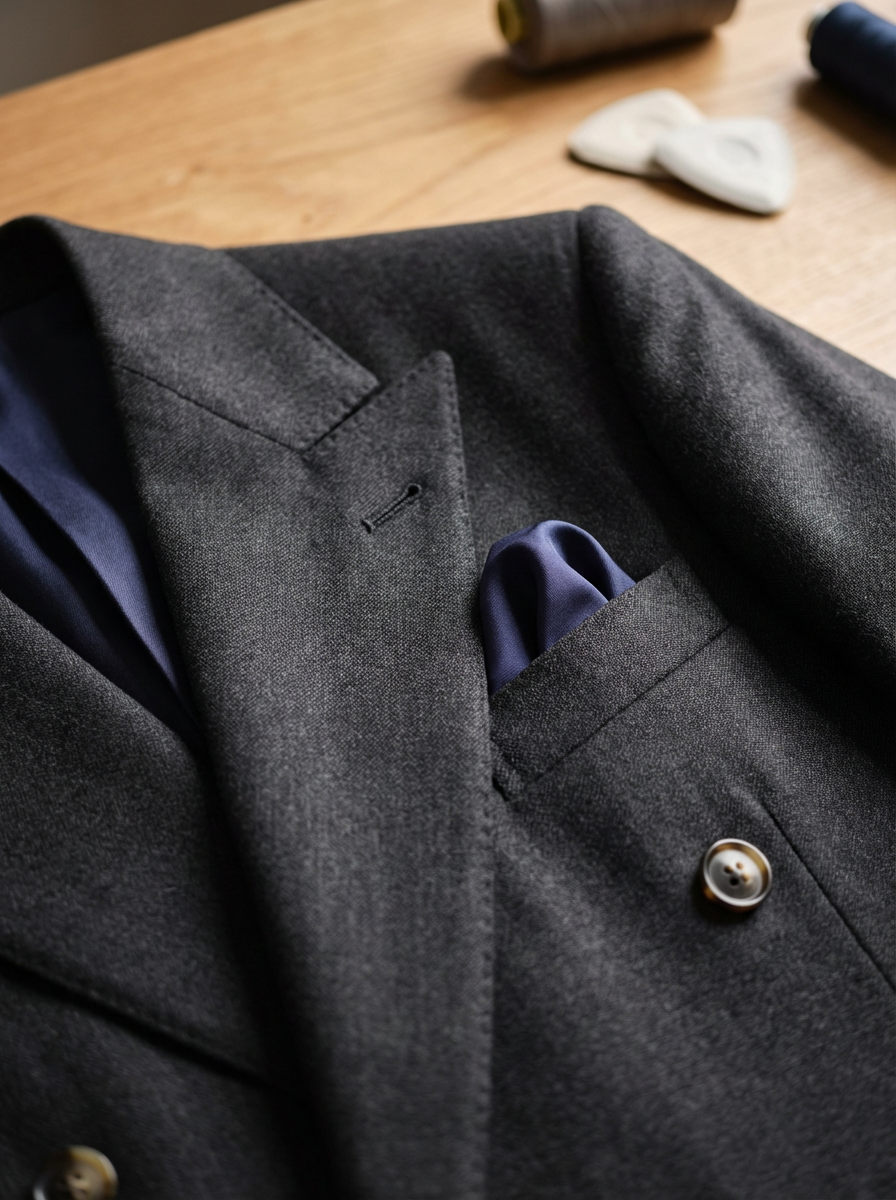 Double-Breasted Suit Jacket