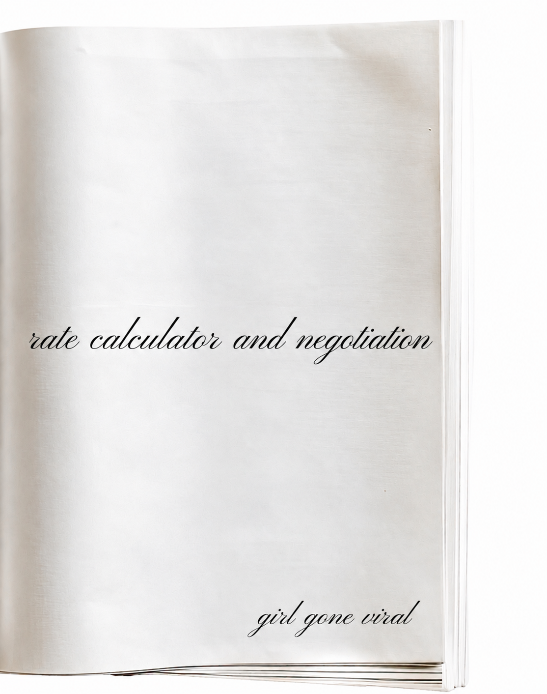 Rate Calculator & Negotiating