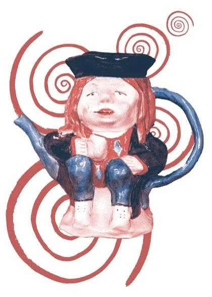 Toby A5 Risograph print