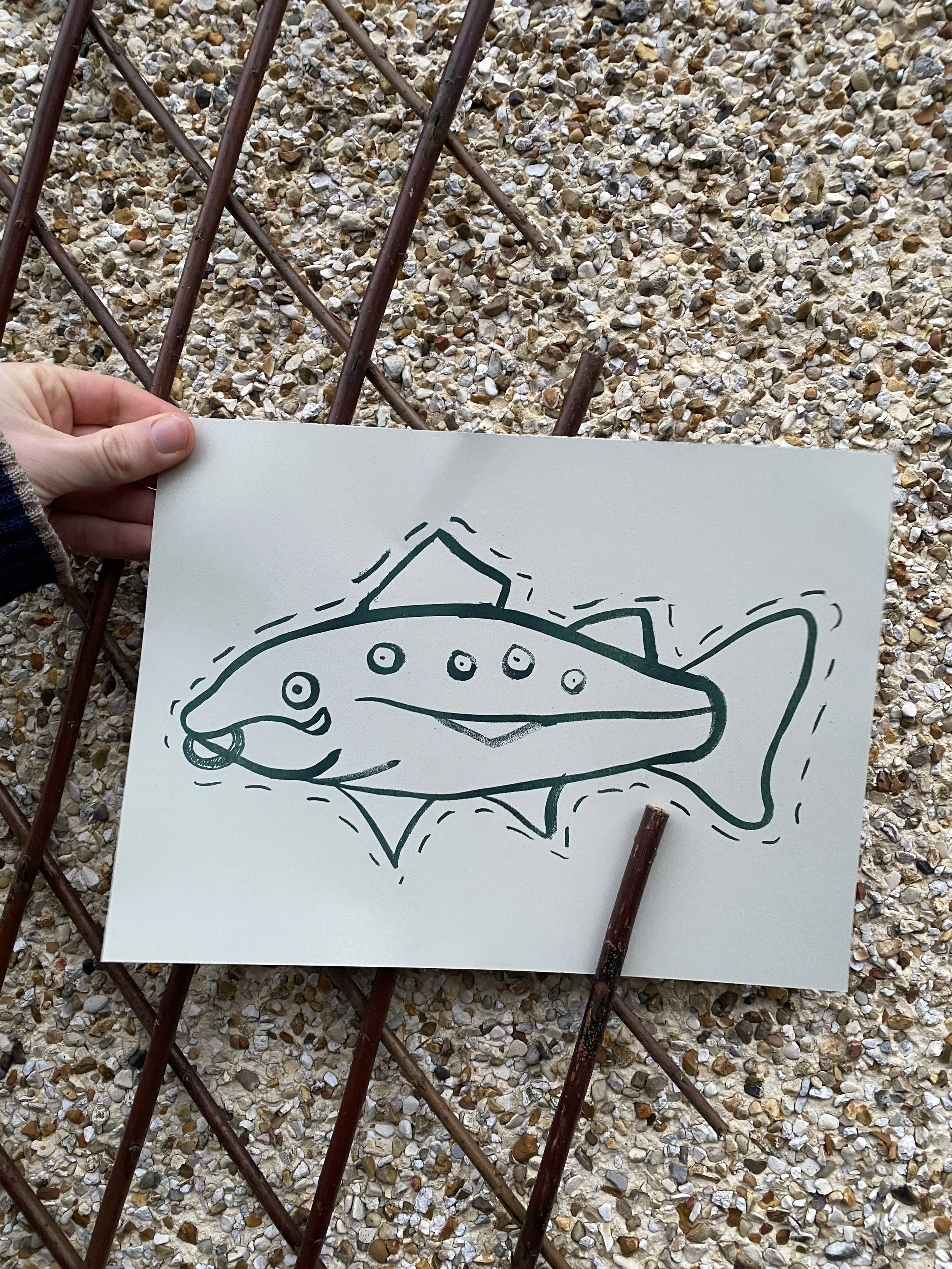 Glas/Glas Fish Risograph A4