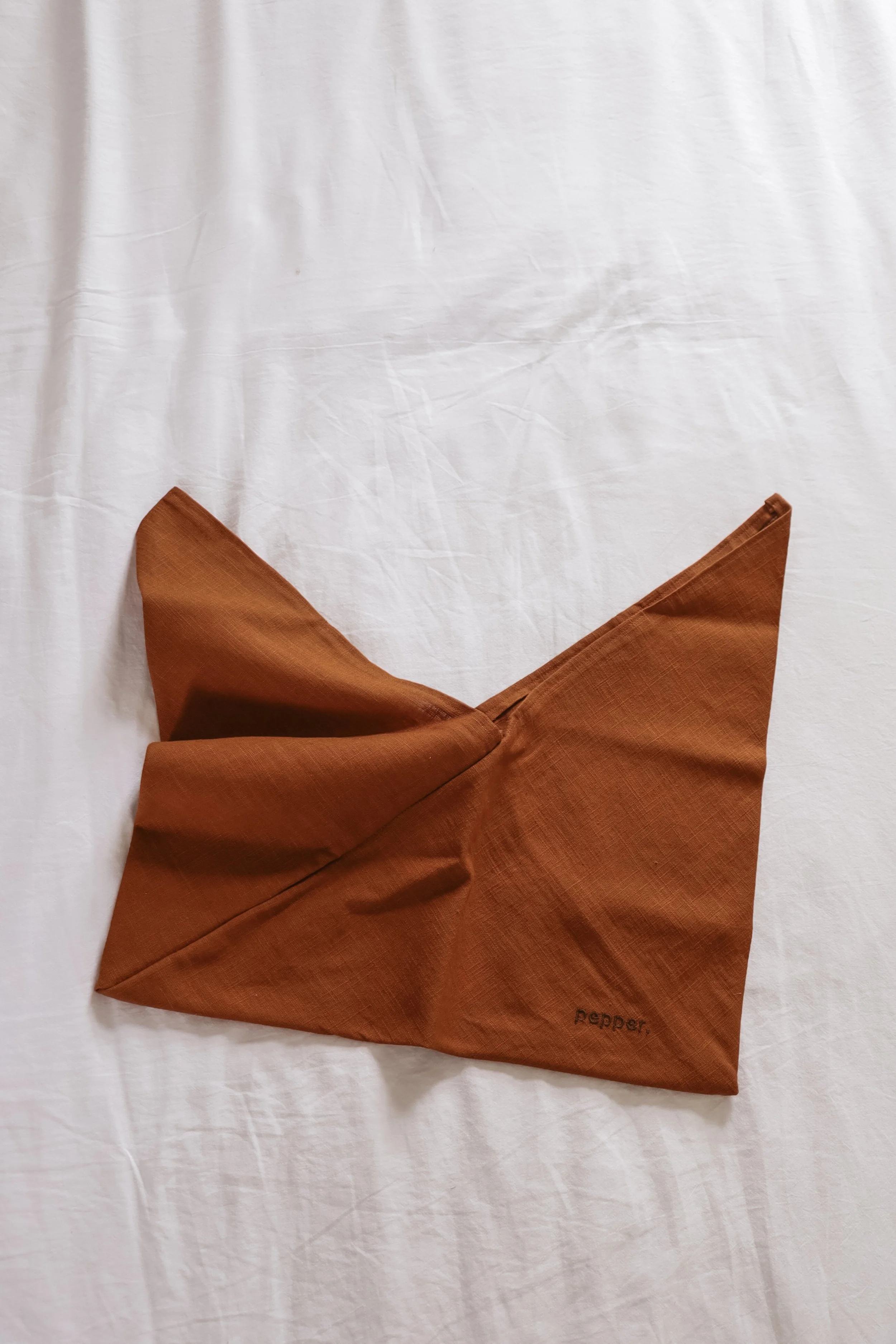 Rust Linen Everyday Bag