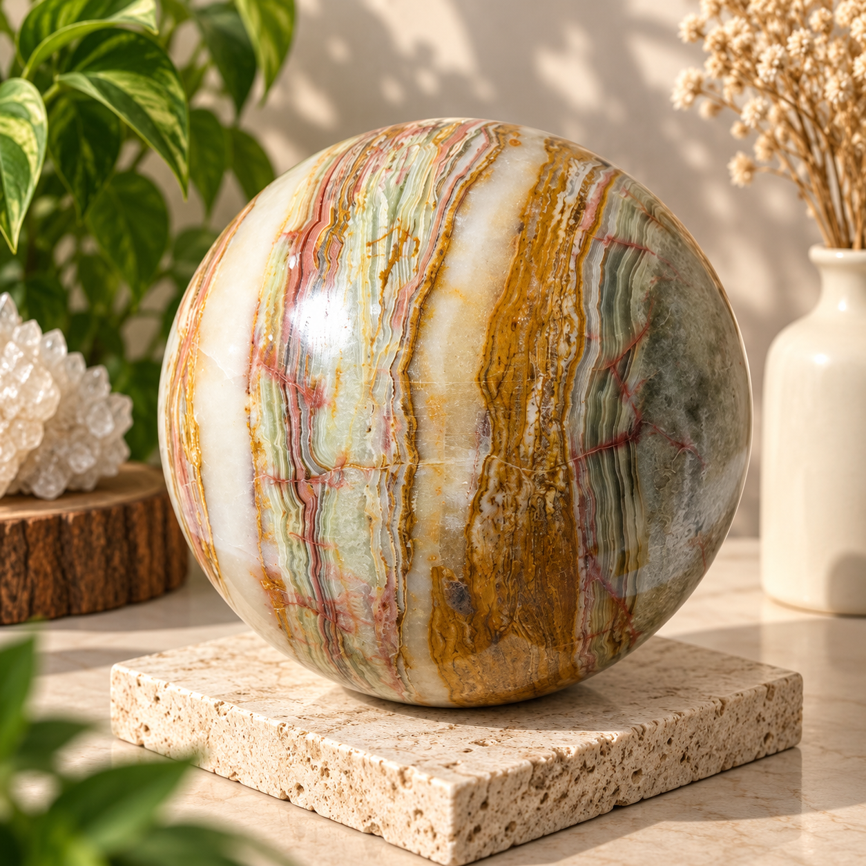 Banded Green Onyx (Pakistan)