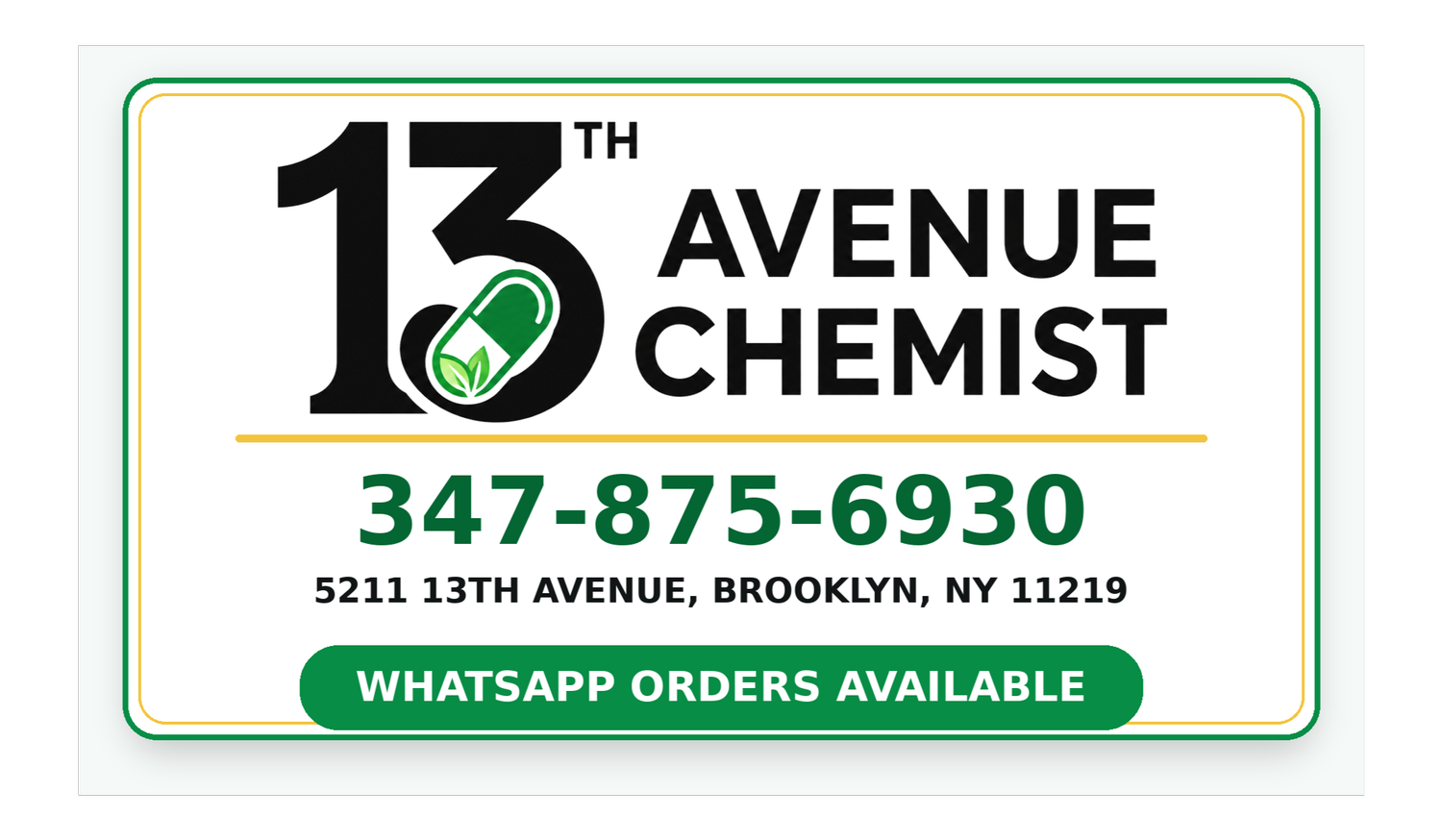 13TH AVE CHEMIST 
