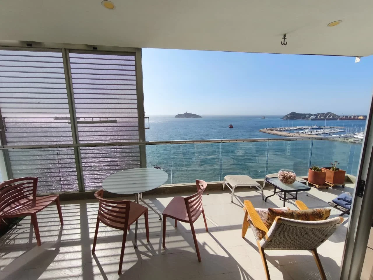 Beachfront apartment sunset view Santa Marta Colombia