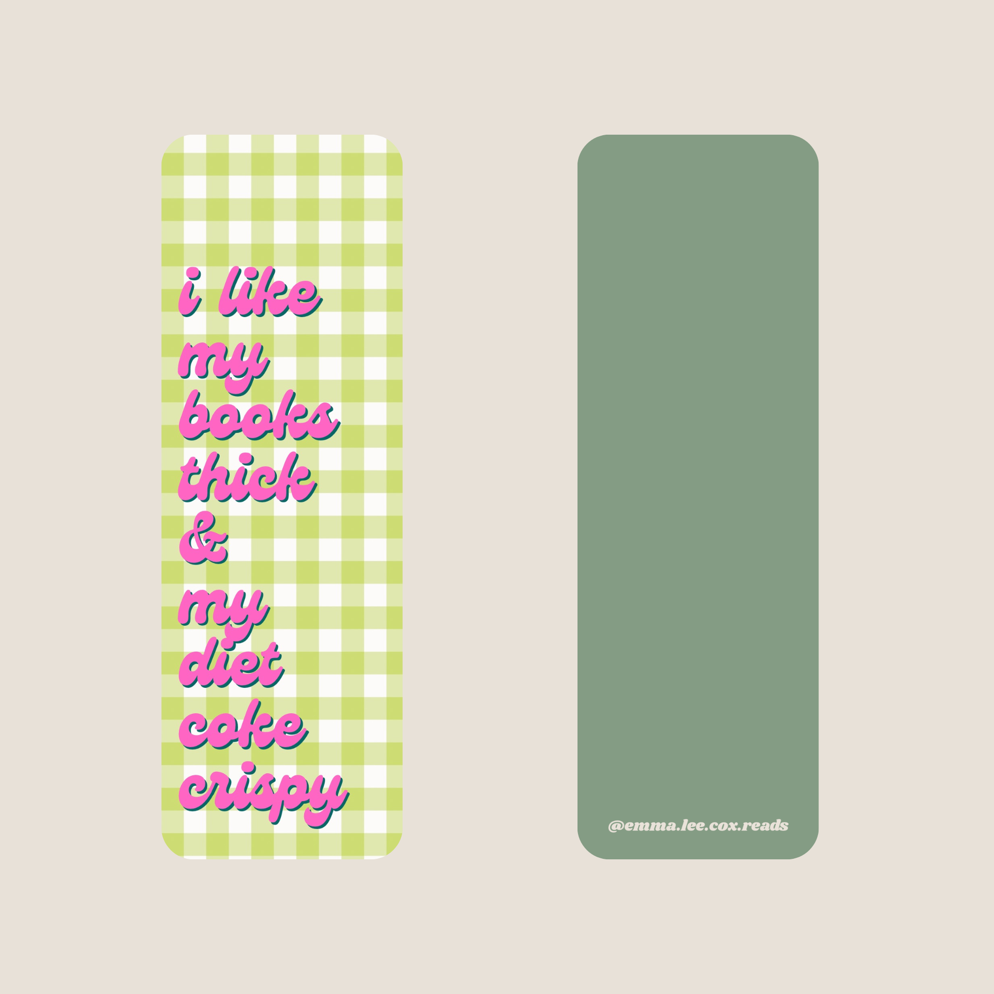 "I Like My Books Thick..." Bookmark