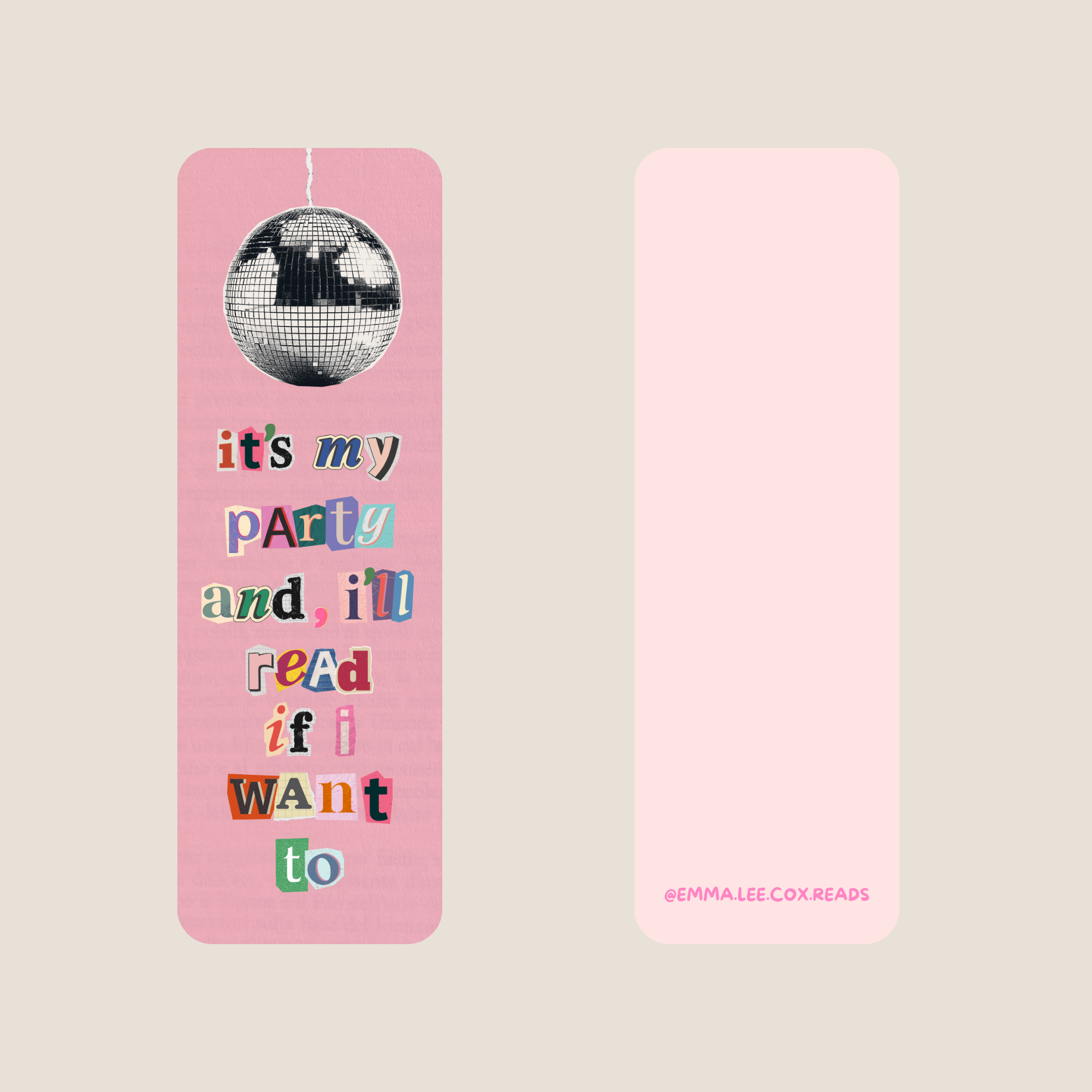 "I'll read if I want to." Bookmark