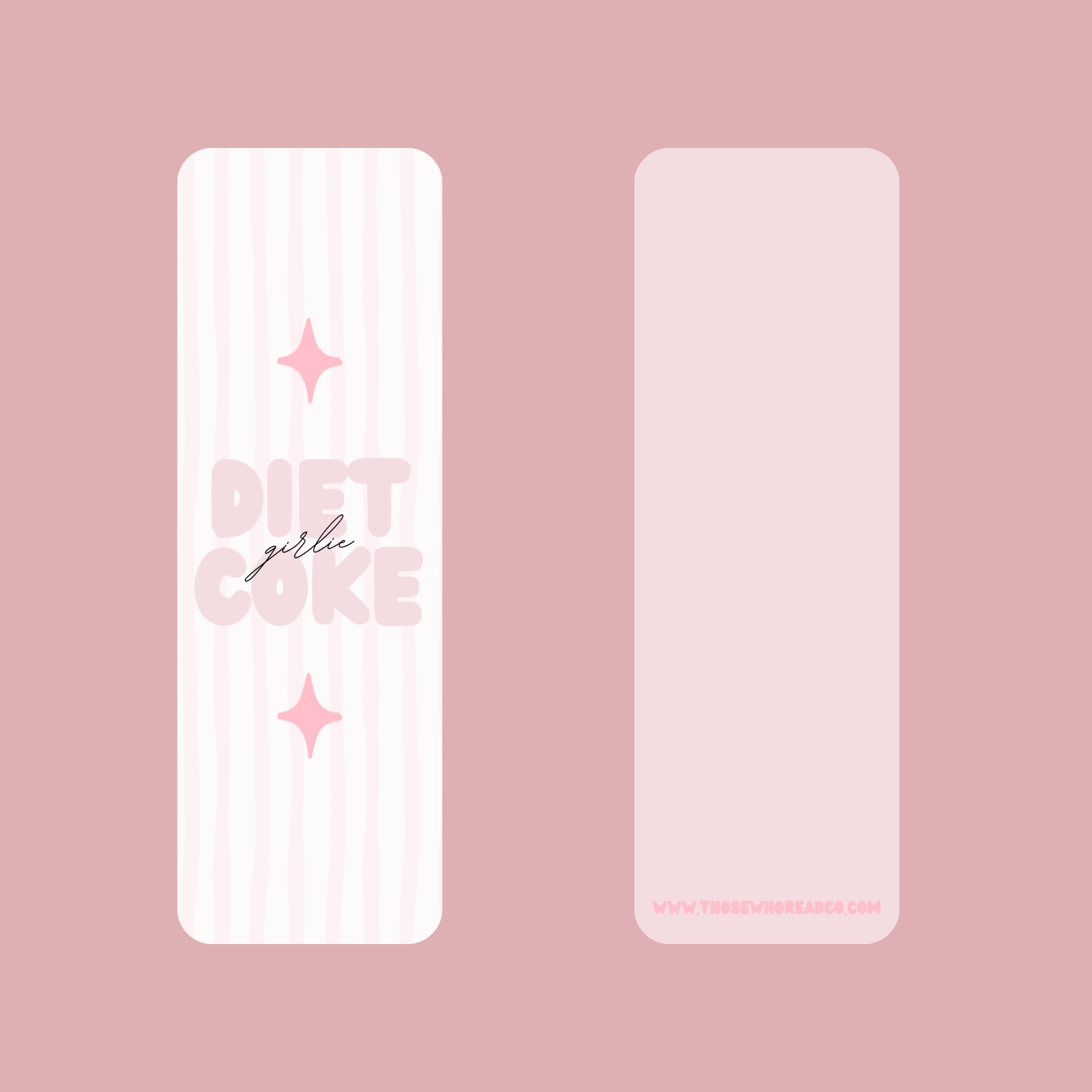 Diet Coke Girlie Bookmark