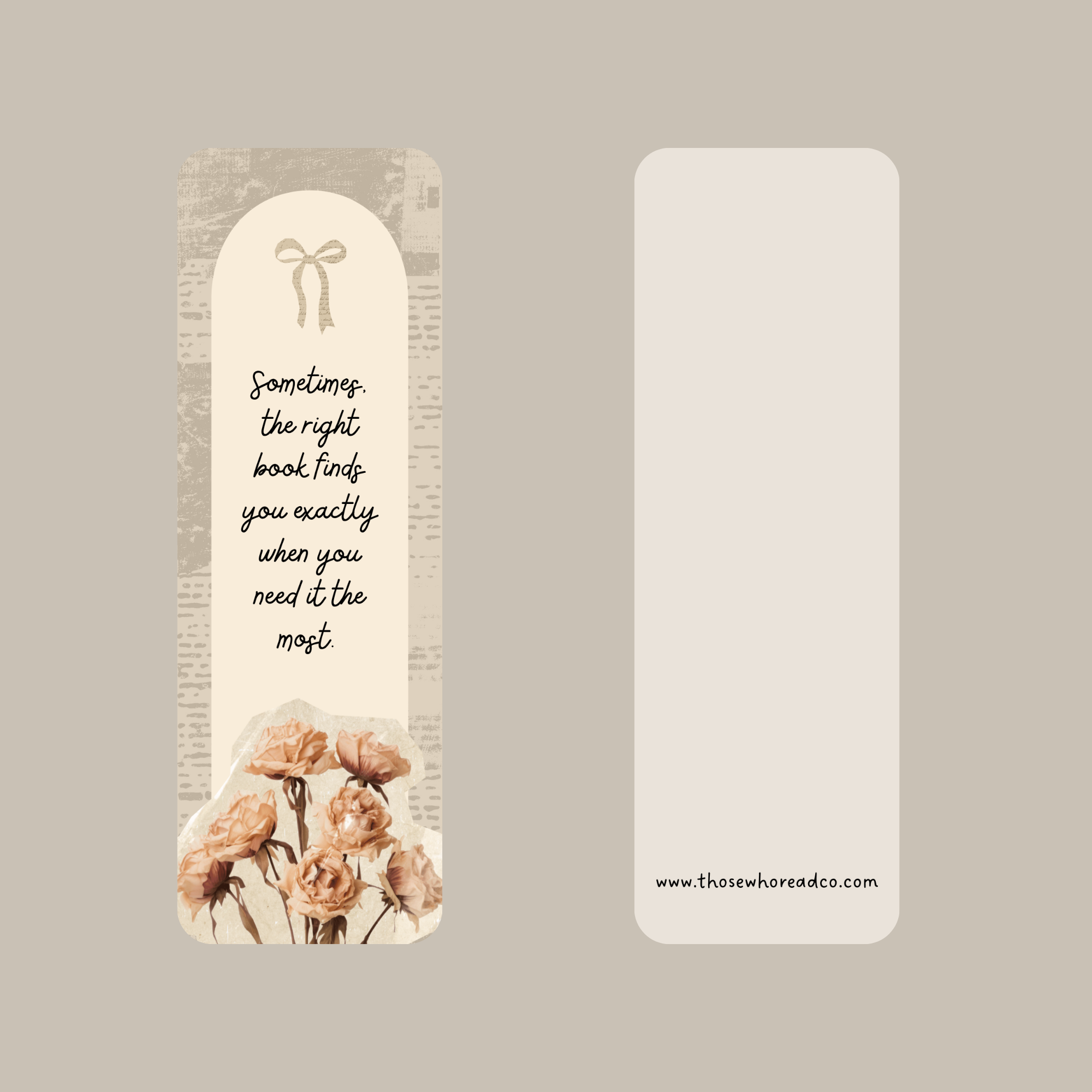 The Right Book Bookmark