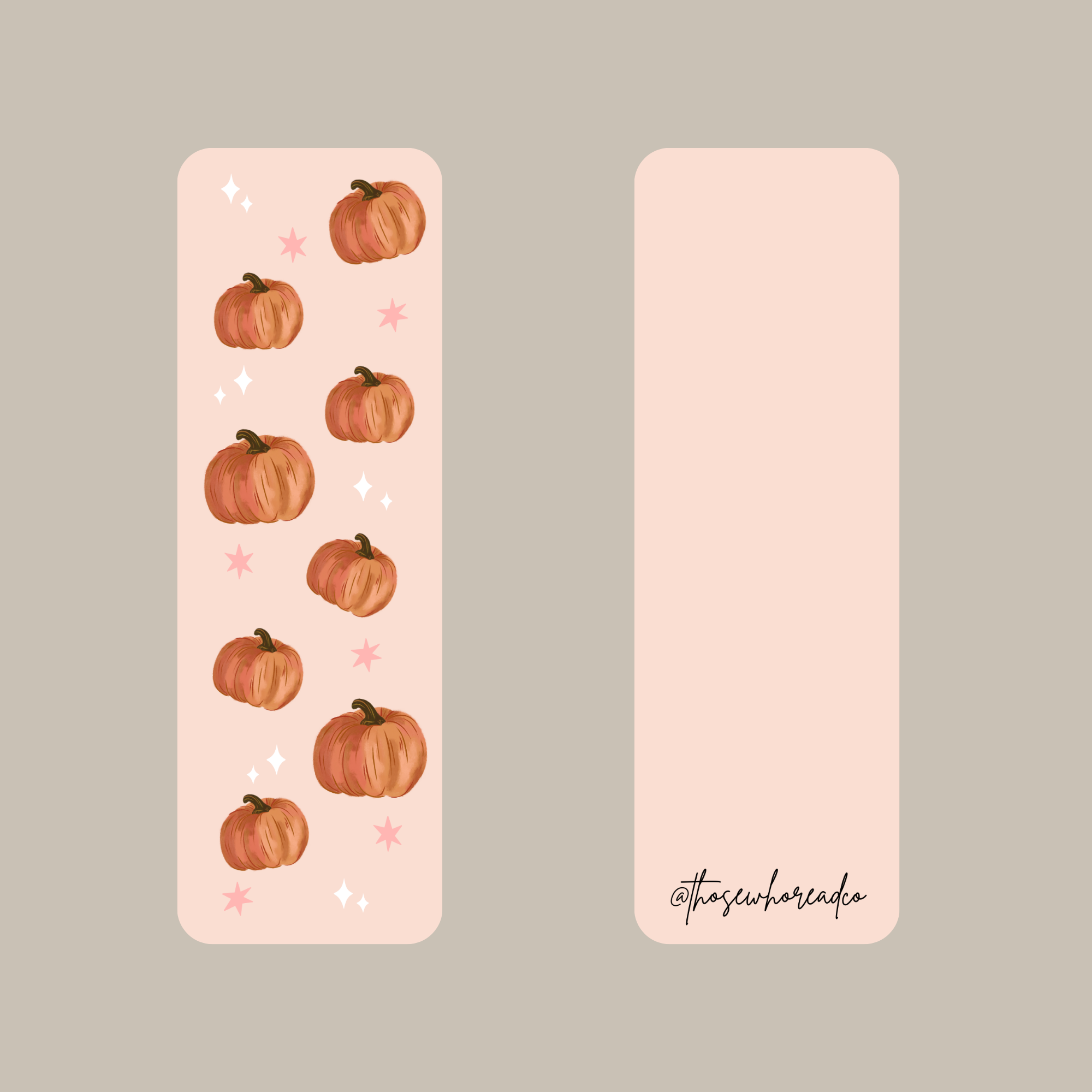 Pumpkin Bookmark