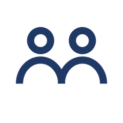 Icon of two blue human figures side by side.