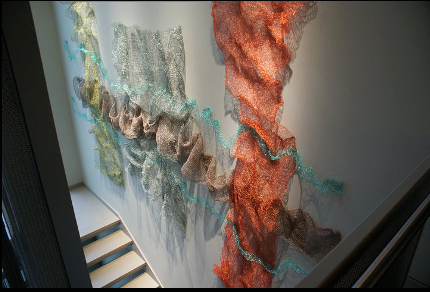 Parisi Installation, 2011
Crocheted metal
32 x 27 ft.

Inquiries welcome.
