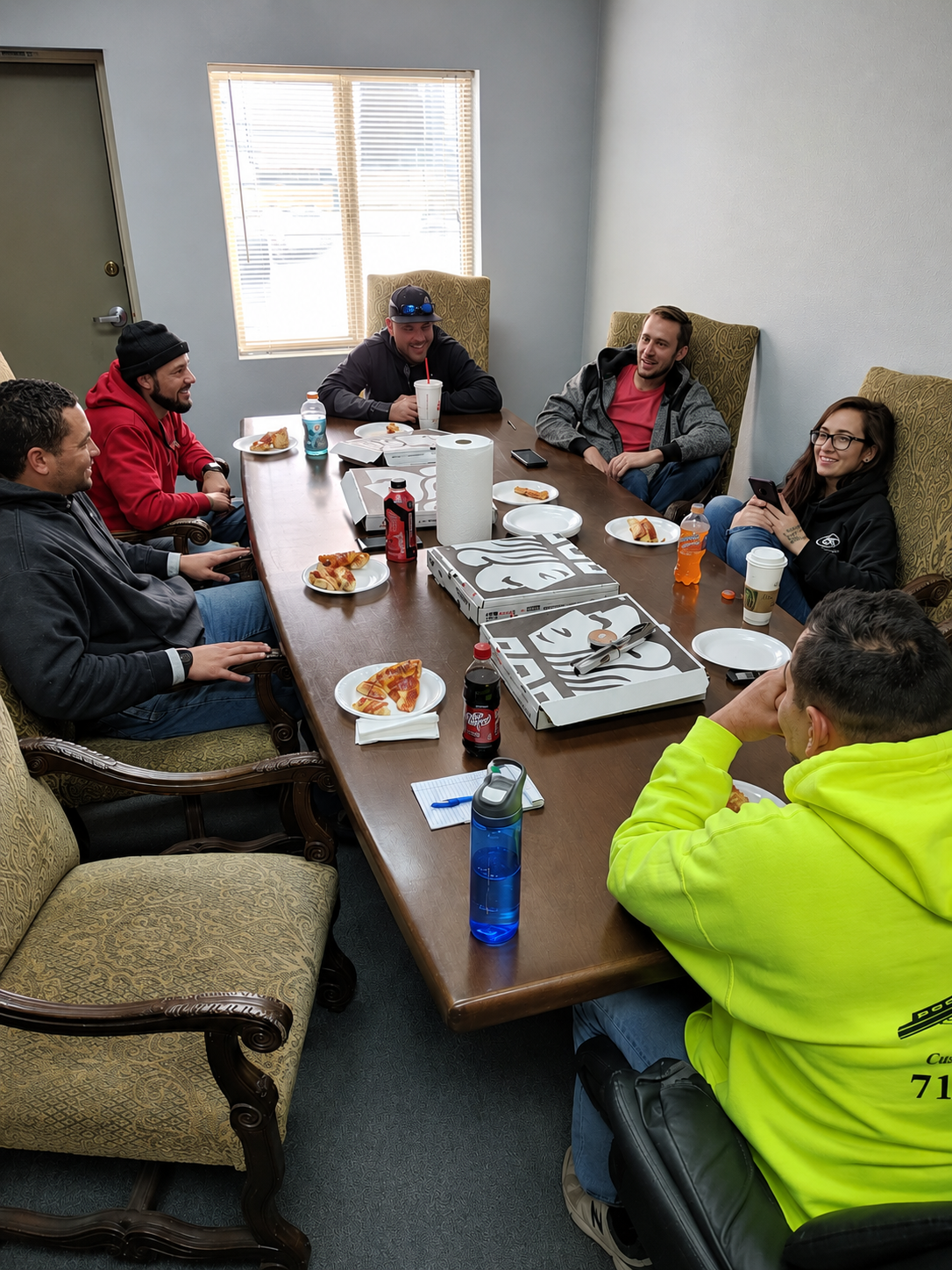 Pursuit of Excellence team is gathering together for a meal and conversation.