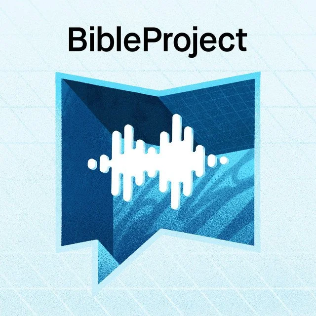 Illustration of a speech bubble with sound wave lines inside, with the text "BibleProject" above it.