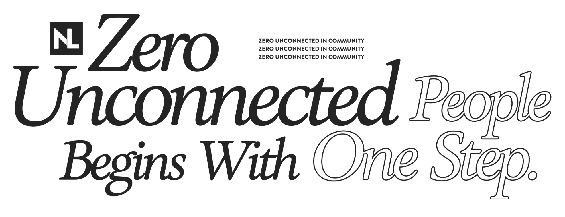 Zero unconnected people begins with one step