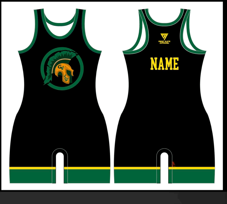 Wrestling Singlet- Black