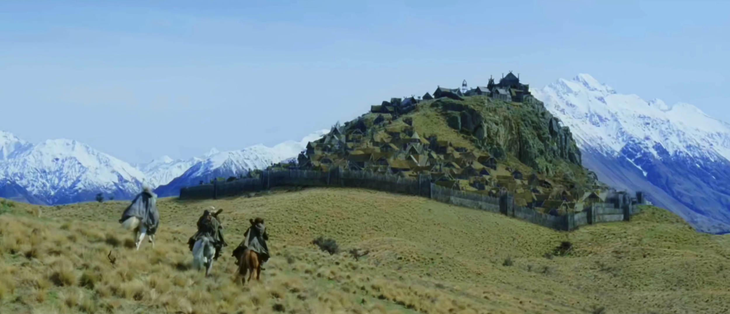 Edoras as seen in The Lord of the Rings