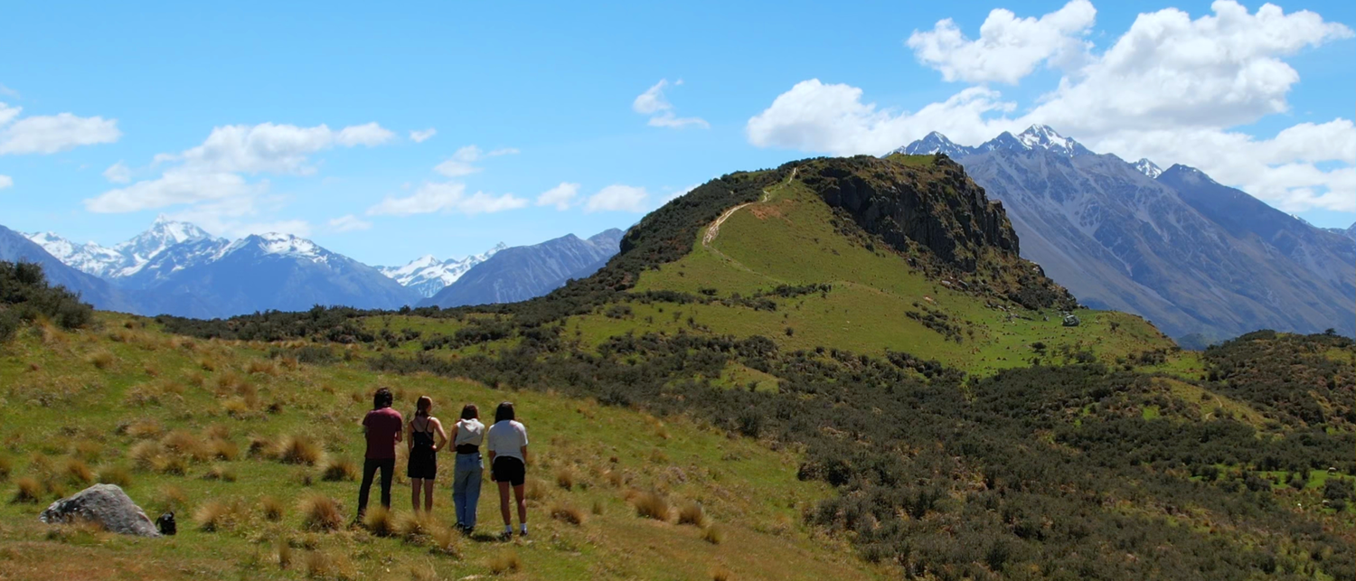 Mount Sunday and the surrounding Canterbury valley