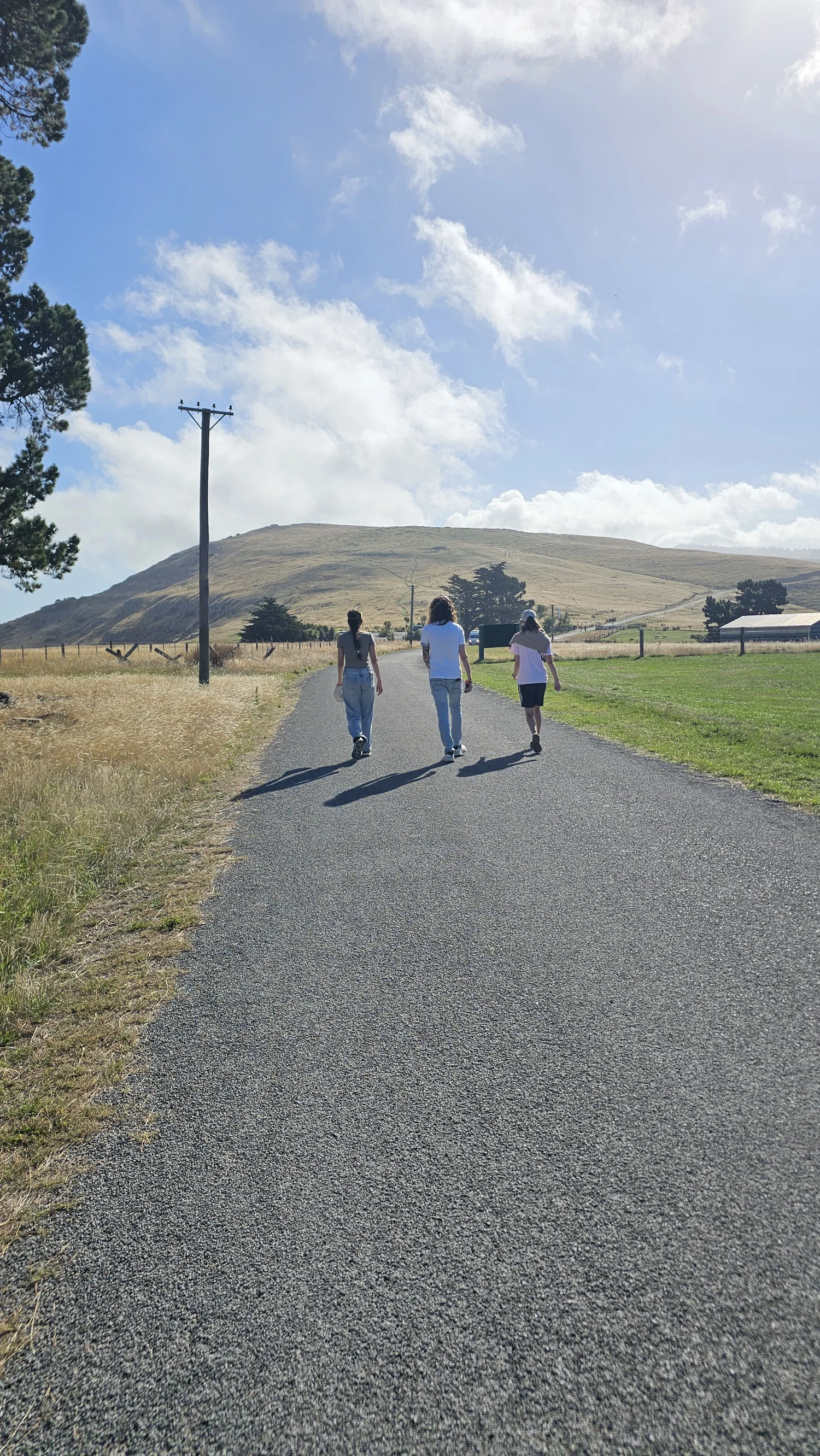 Walking back after exploring Godley Head