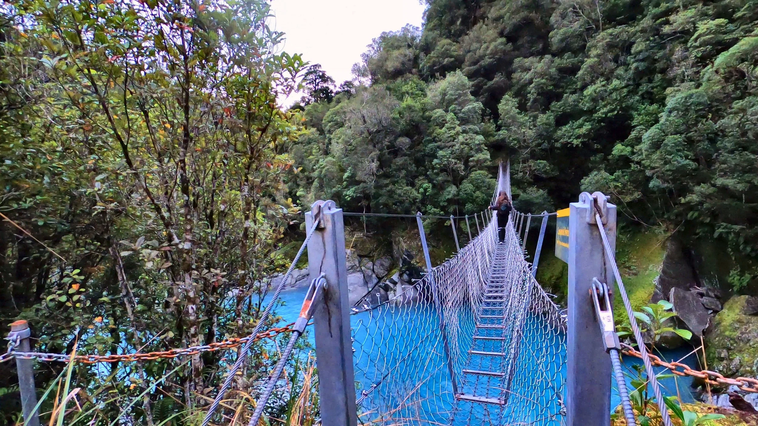 One-person Cesspool Swing Bridge over the Arahura River