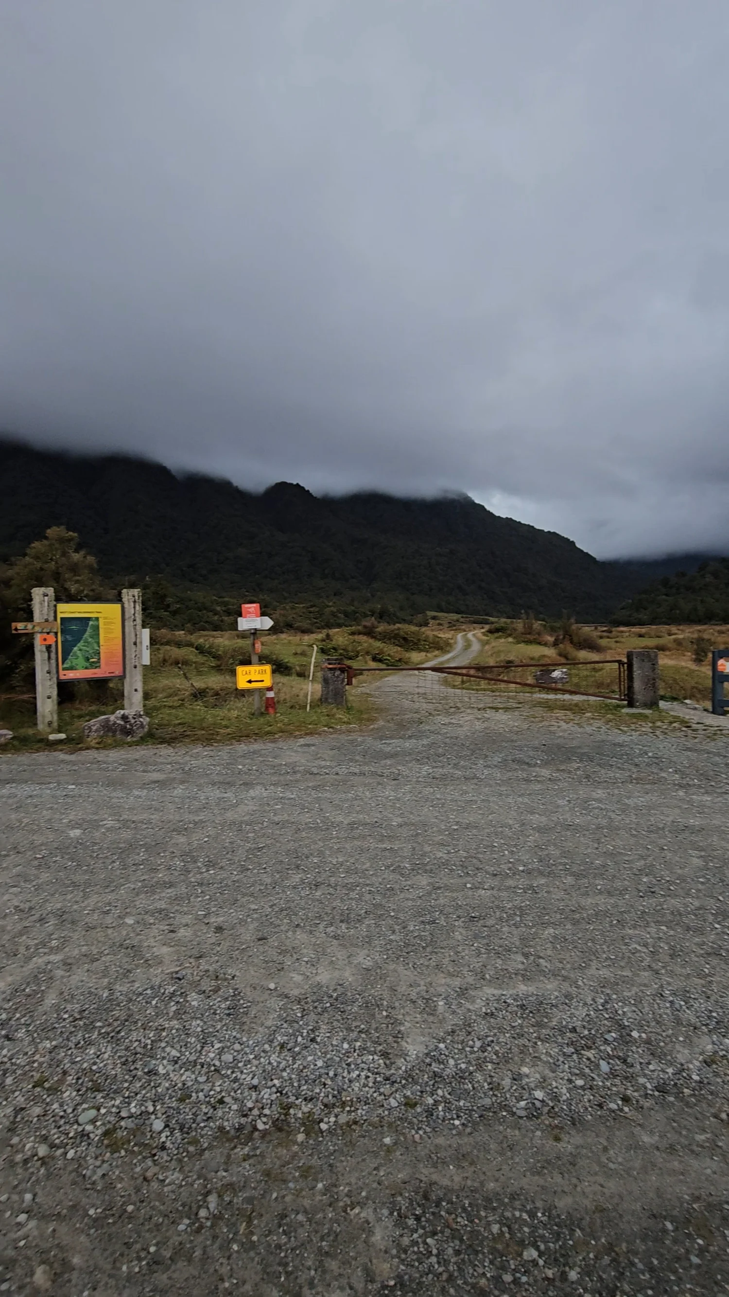 Arahura road end where we began the Cesspools Walk