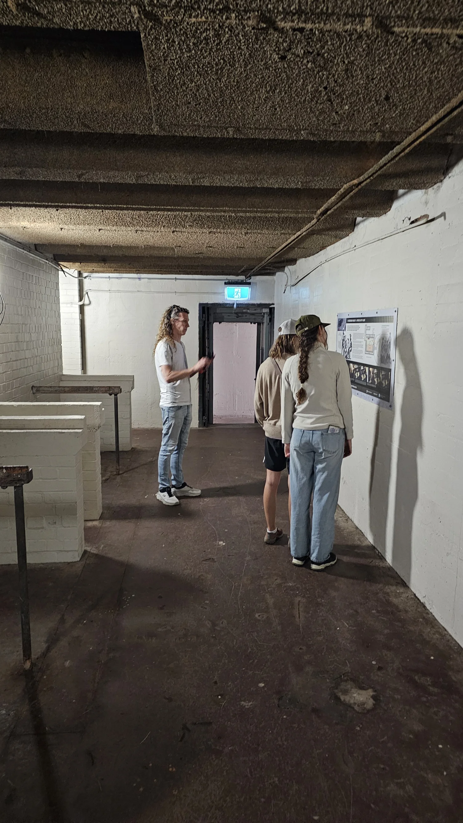 Reading interpretation information inside the Godley Head fort