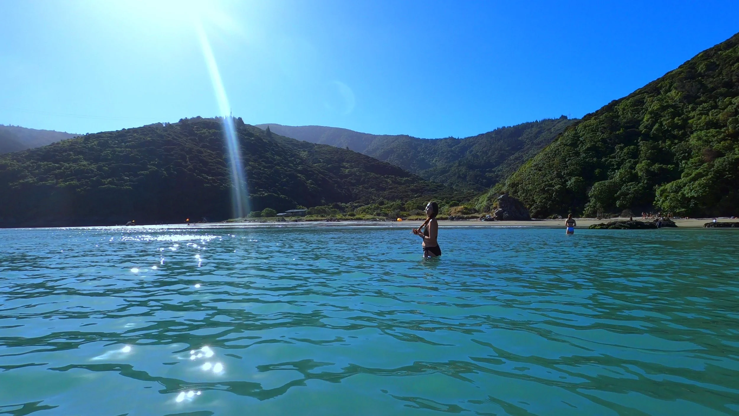 Swimming at Whites Bay