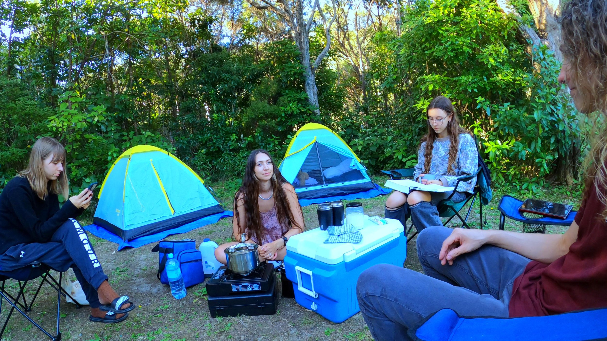 Our family at Whites Bay campsite
