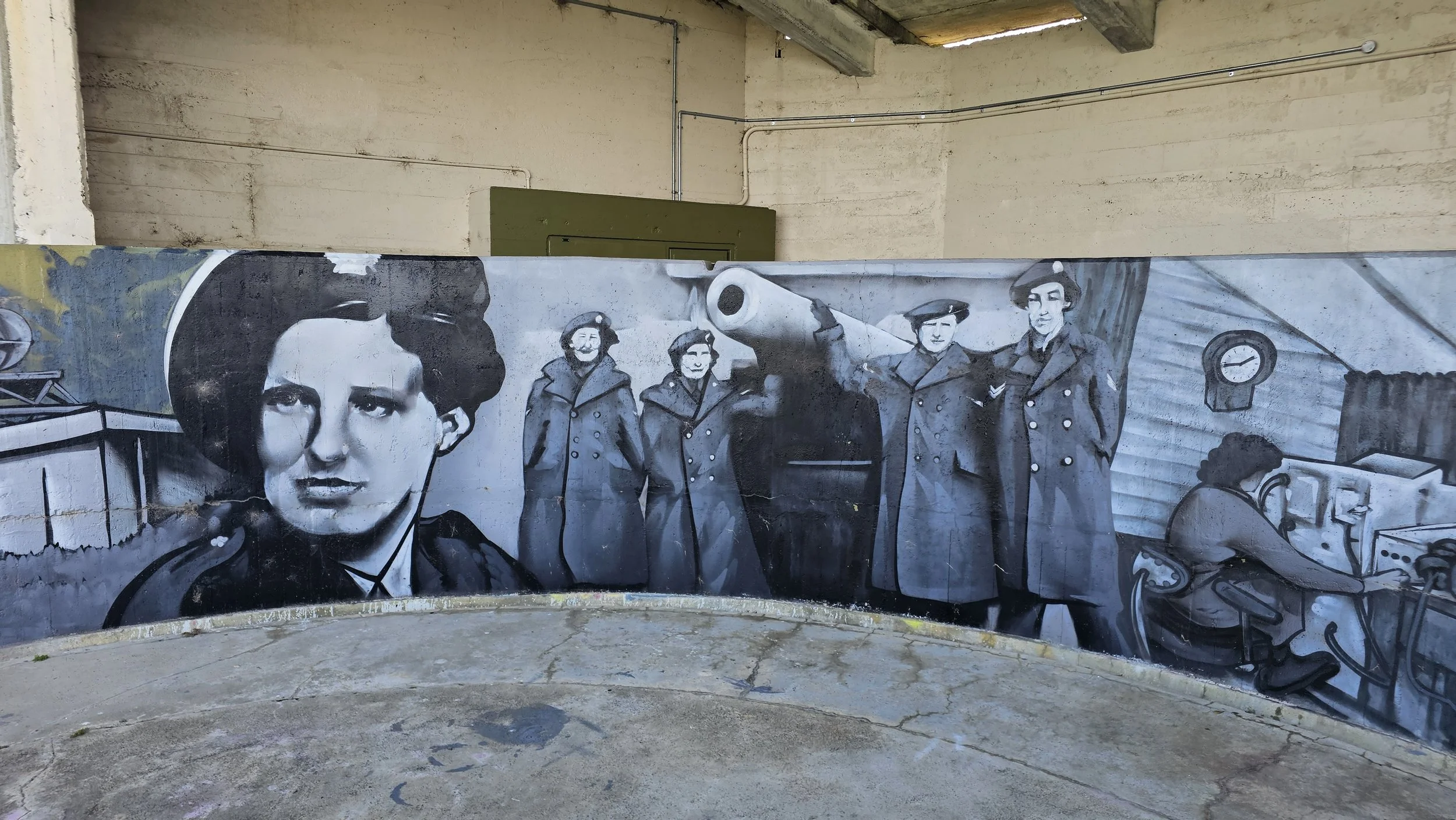 World War II defence structure at Godley Head
