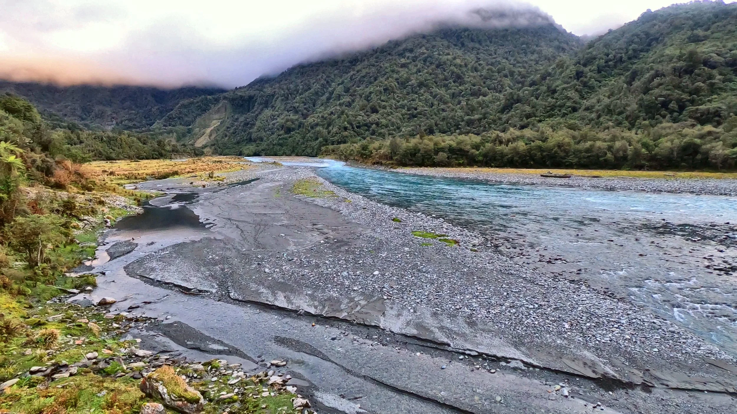 Arahura River in the West Coast backcountry