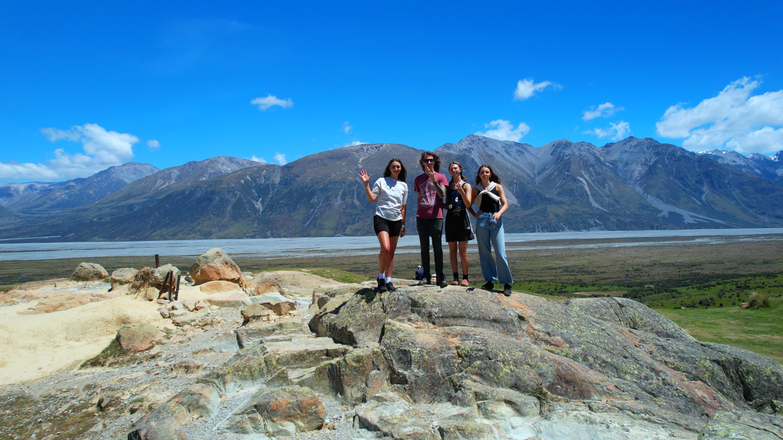 Our family exploring Mount Sunday