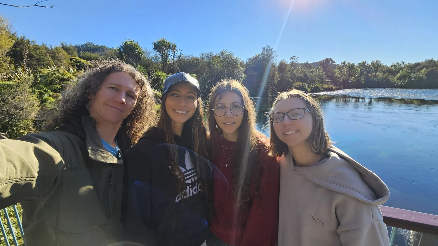 The Scenic Route family together in New Zealand