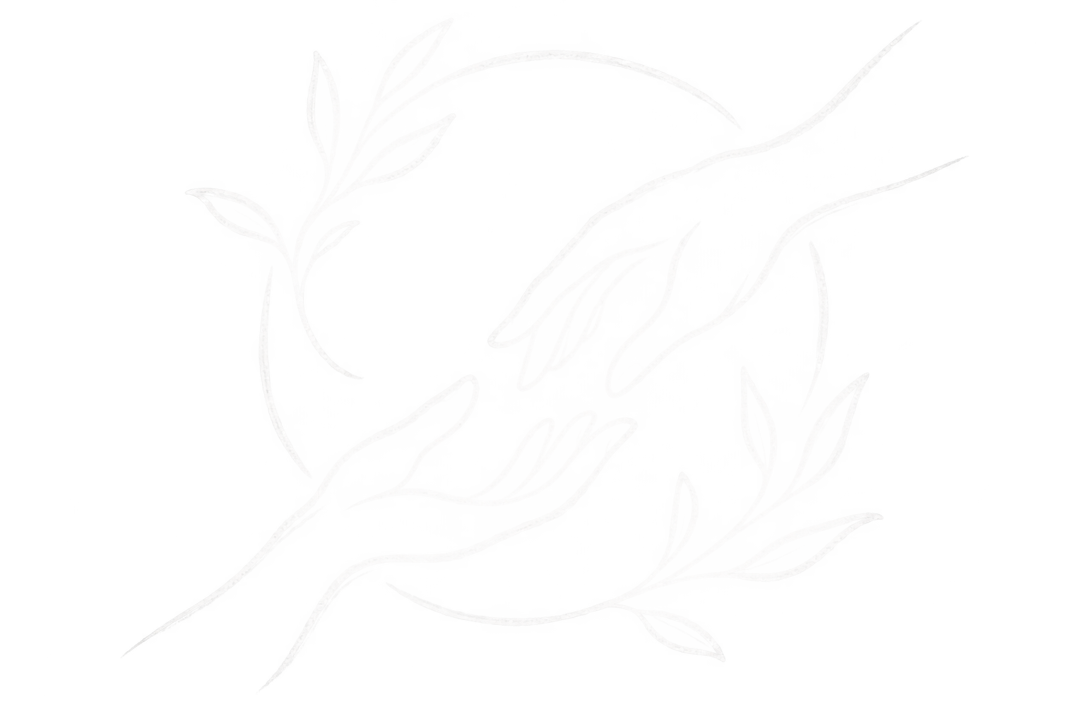 Neon sign of a hand holding a rose with white and yellow outlines on a dark background.